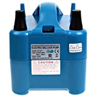 Femor Bomba Globos- Inflador de Globos para fiestas - Bomba Electrica- para Decoraciones de Boda y Fiesta-Azul